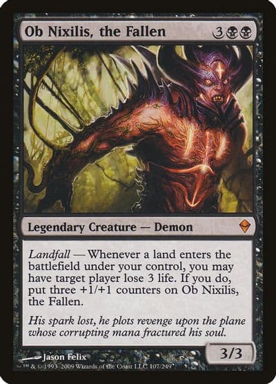 Ob Nixilis the Fallen Zendikar Magic card