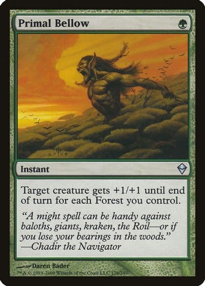 Primal Bellow Zendikar Magic card
