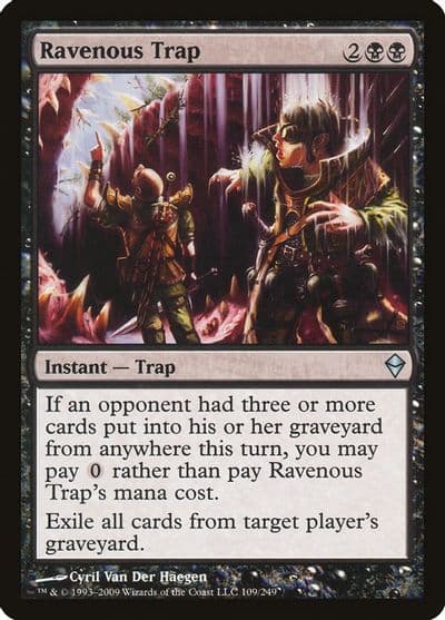 Ravenous Trap Zendikar Magic card