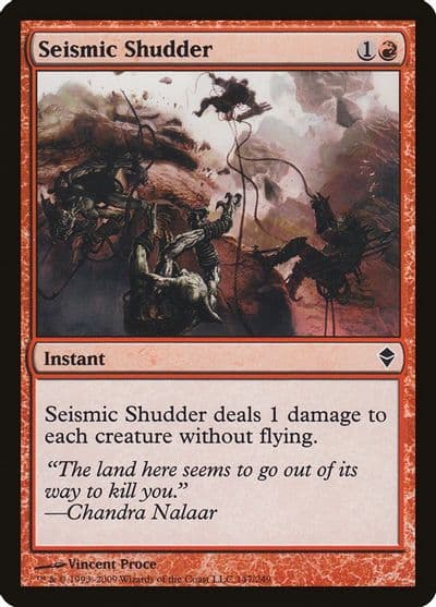 Seismic Shudder Zendikar Magic card