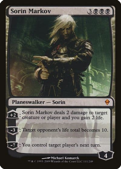 Sorin Markov Zendikar Magic card