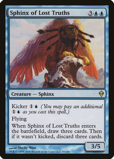 Sphinx of Lost Truths Zendikar Magic card