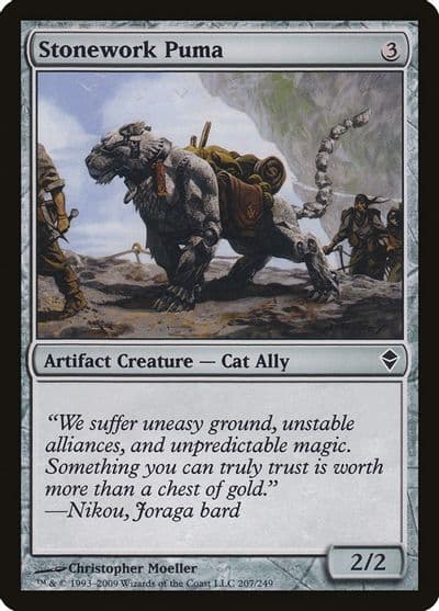 Stonework Puma Zendikar Magic card