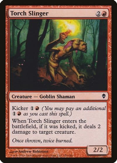 Torch Slinger Zendikar Magic card