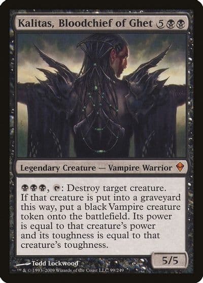 Kalitas Bloodchief of Ghet Zendikar Magic card
