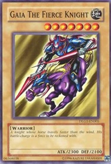 Gaia the Fierce Knight Dark Legends Yu-Gi-Oh! card