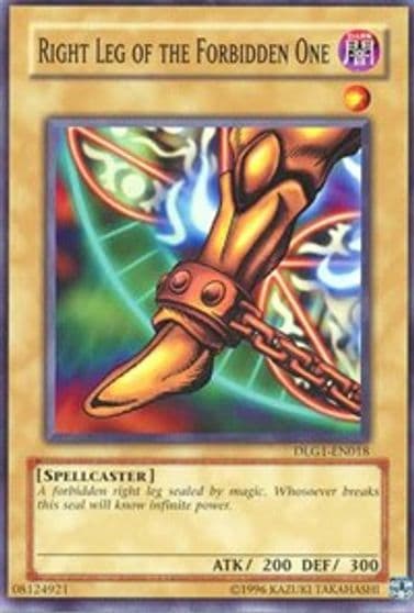 Right Leg of the Forbidden One Dark Legends Yu-Gi-Oh! card