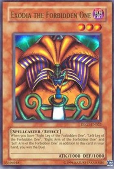 Exodia the Forbidden One Dark Legends Yu-Gi-Oh! card