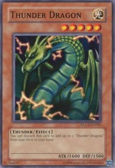 Thunder Dragon Dark Legends Yu-Gi-Oh! card