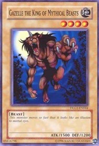 Gazelle the King of Mythical Beasts Dark Legends Yu-Gi-Oh! card