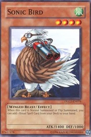 Sonic Bird Dark Legends Yu-Gi-Oh! card