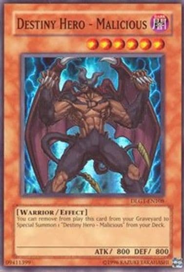 Destiny HERO Malicious Dark Legends Yu-Gi-Oh! card