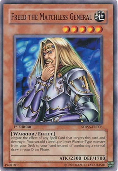 Freed the Matchless General Structure Deck: Warriors' Strike Yu-Gi-Oh! card