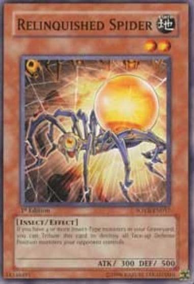 Relinquished Spider Stardust Overdrive Yu-Gi-Oh! card