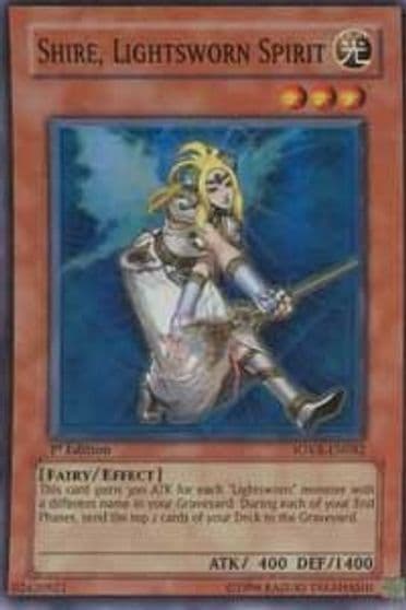 Shire Lightsworn Spirit Stardust Overdrive Yu-Gi-Oh! card