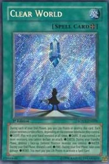 Clear World Stardust Overdrive Yu-Gi-Oh! card