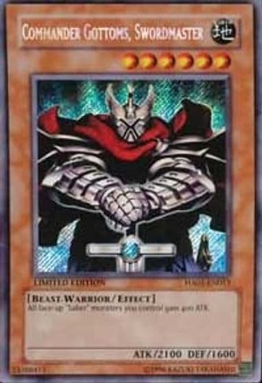 Commander Gottoms Swordmaster Hidden Arsenal Yu-Gi-Oh! card