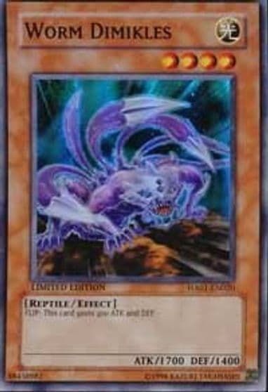 Worm Dimikles Hidden Arsenal Yu-Gi-Oh! card