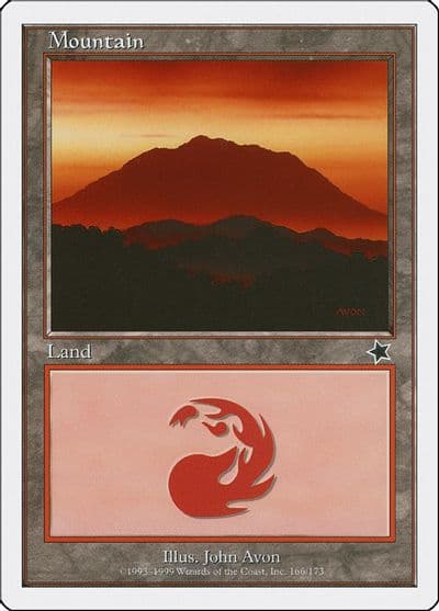Mountain 166 Starter 1999 Magic card
