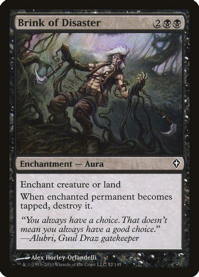 Brink of Disaster Worldwake Magic card