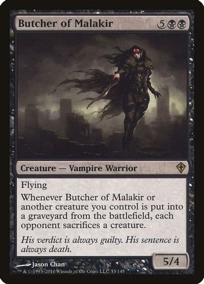 Butcher of Malakir Worldwake Magic card