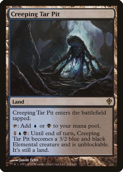 Creeping Tar Pit Worldwake Magic card