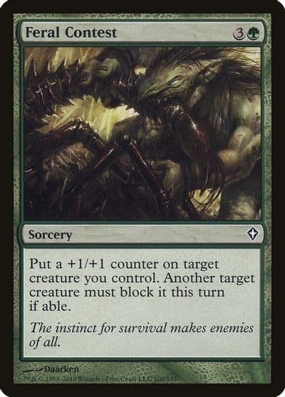 Feral Contest Worldwake Magic card