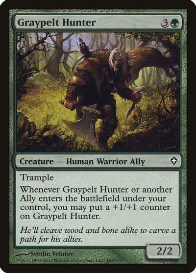 Graypelt Hunter Worldwake Magic card