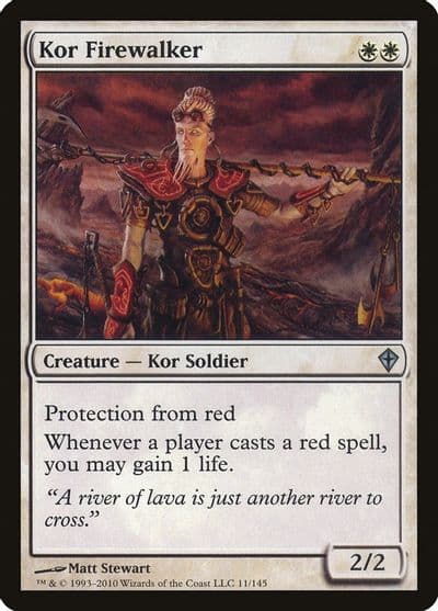 Kor Firewalker Worldwake Magic card