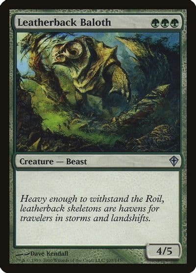 Leatherback Baloth Worldwake Magic card