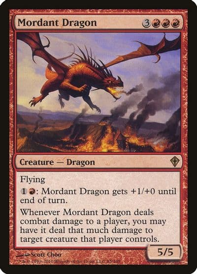 Mordant Dragon Worldwake Magic card