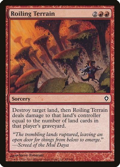 Roiling Terrain Worldwake Magic card