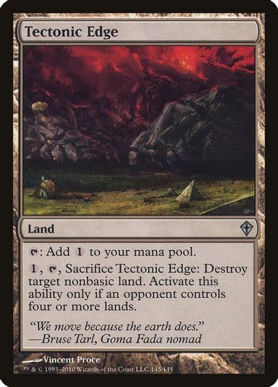 Tectonic Edge Worldwake Magic card