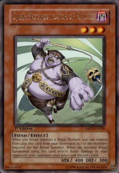 Djinn Prognosticator of Rituals Absolute Powerforce Yu-Gi-Oh! card