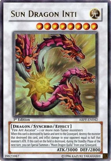 Sun Dragon Inti Absolute Powerforce Yu-Gi-Oh! card