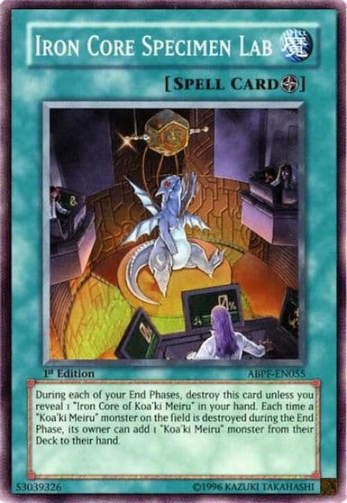 Iron Core Specimen Lab Absolute Powerforce Yu-Gi-Oh! card