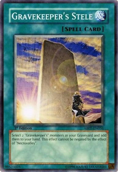 Gravekeepers Stele Absolute Powerforce Yu-Gi-Oh! card