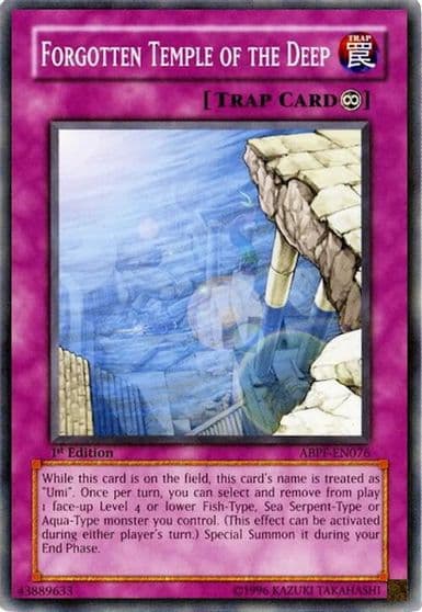 Forgotten Temple of the Deep Absolute Powerforce Yu-Gi-Oh! card