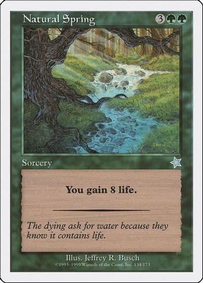 Natural Spring Starter 1999 Magic card