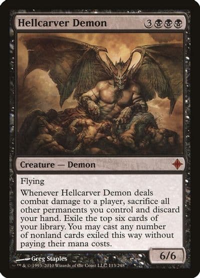 Hellcarver Demon Rise of the Eldrazi Magic card