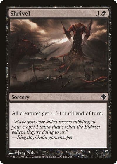 Shrivel Rise of the Eldrazi Magic card