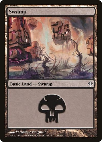 Swamp 239 Rise of the Eldrazi Magic card