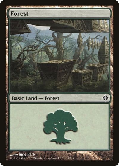 Forest 245 Rise of the Eldrazi Magic card