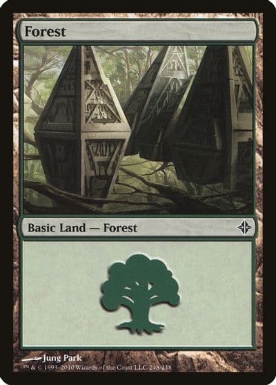 Forest 248 Rise of the Eldrazi Magic card