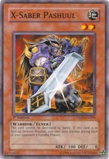 X Saber Pashuul The Shining Darkness Yu-Gi-Oh! card
