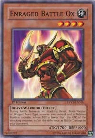 Enraged Battle Ox Duelist Pack: Kaiba Yu-Gi-Oh! card