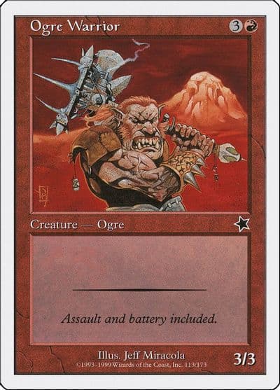 Ogre Warrior Starter 1999 Magic card