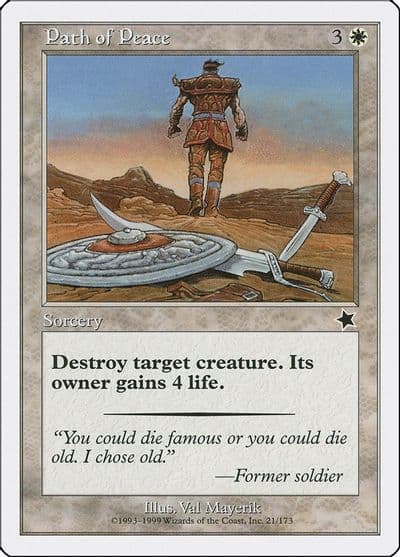 Path of Peace Starter 1999 Magic card