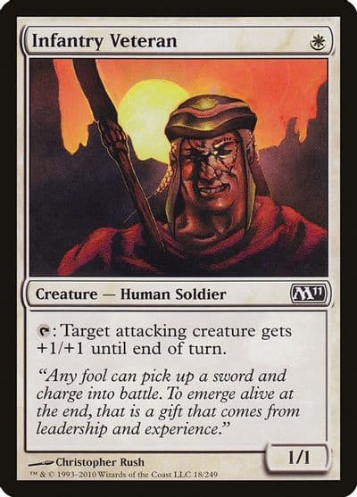 Infantry Veteran Magic 2011 (M11) Magic card