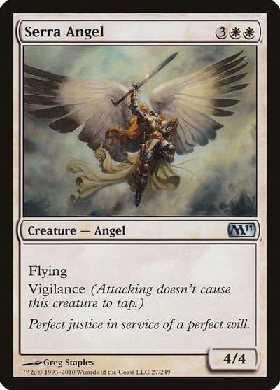 Serra Angel Magic 2011 (M11) Magic card